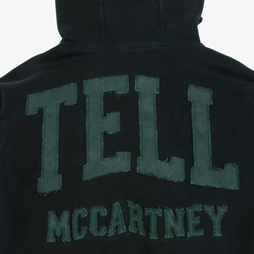Stella McCartney Kids-Хлопковая толстовка на молнии черного цвета для мальчиков | Childrensalon Outlet