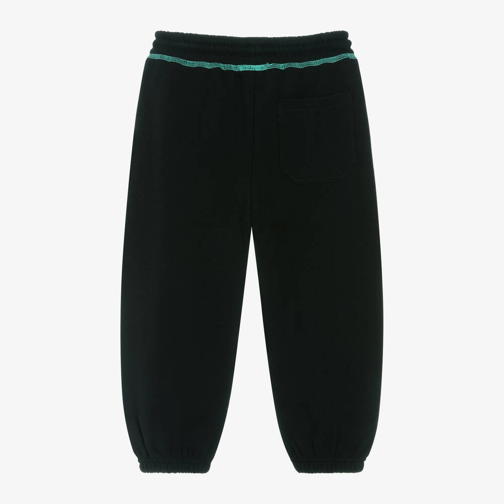 Stella McCartney Kids-Boys Black Cotton Joggers | Childrensalon Outlet