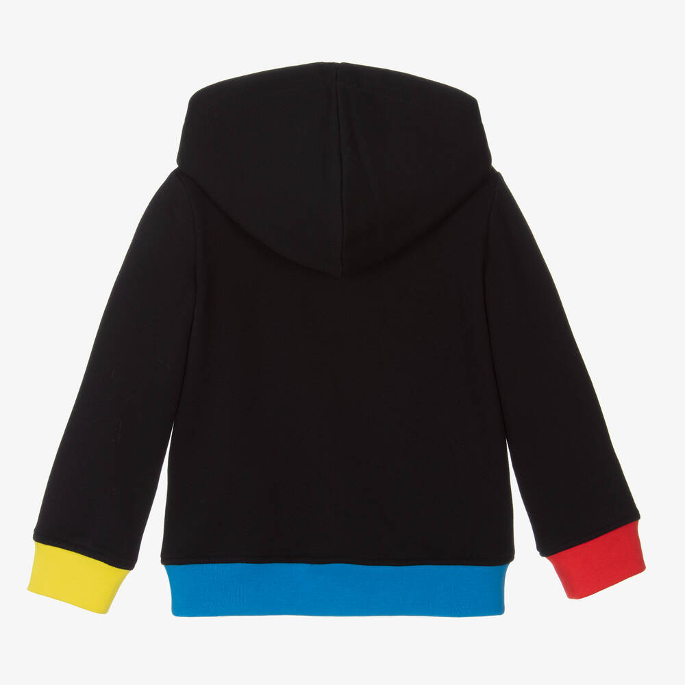 Stella McCartney Kids-Черный хлопковый топ на молнии | Childrensalon Outlet