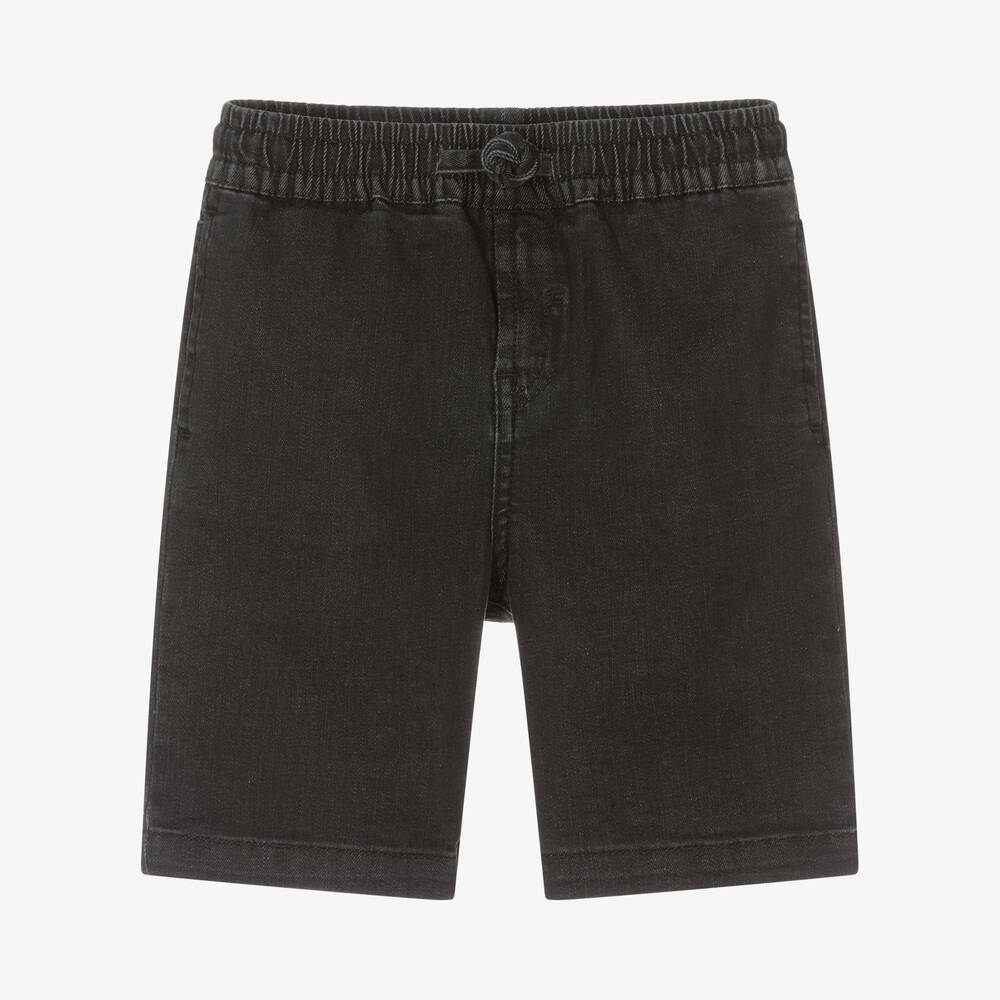 Stella McCartney Kids-Boys Black Denim Shorts | Childrensalon Outlet