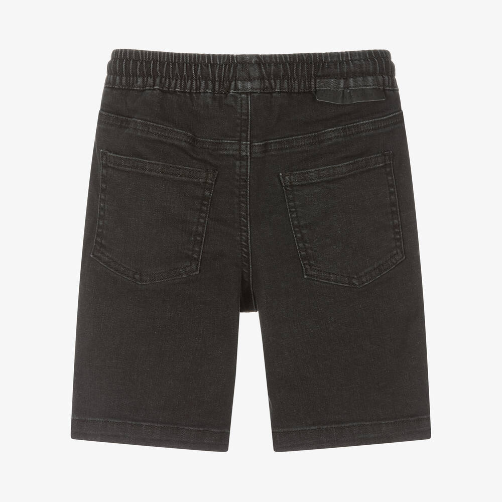 Stella McCartney Kids Short noir en jean garcon Childrensalon Outlet