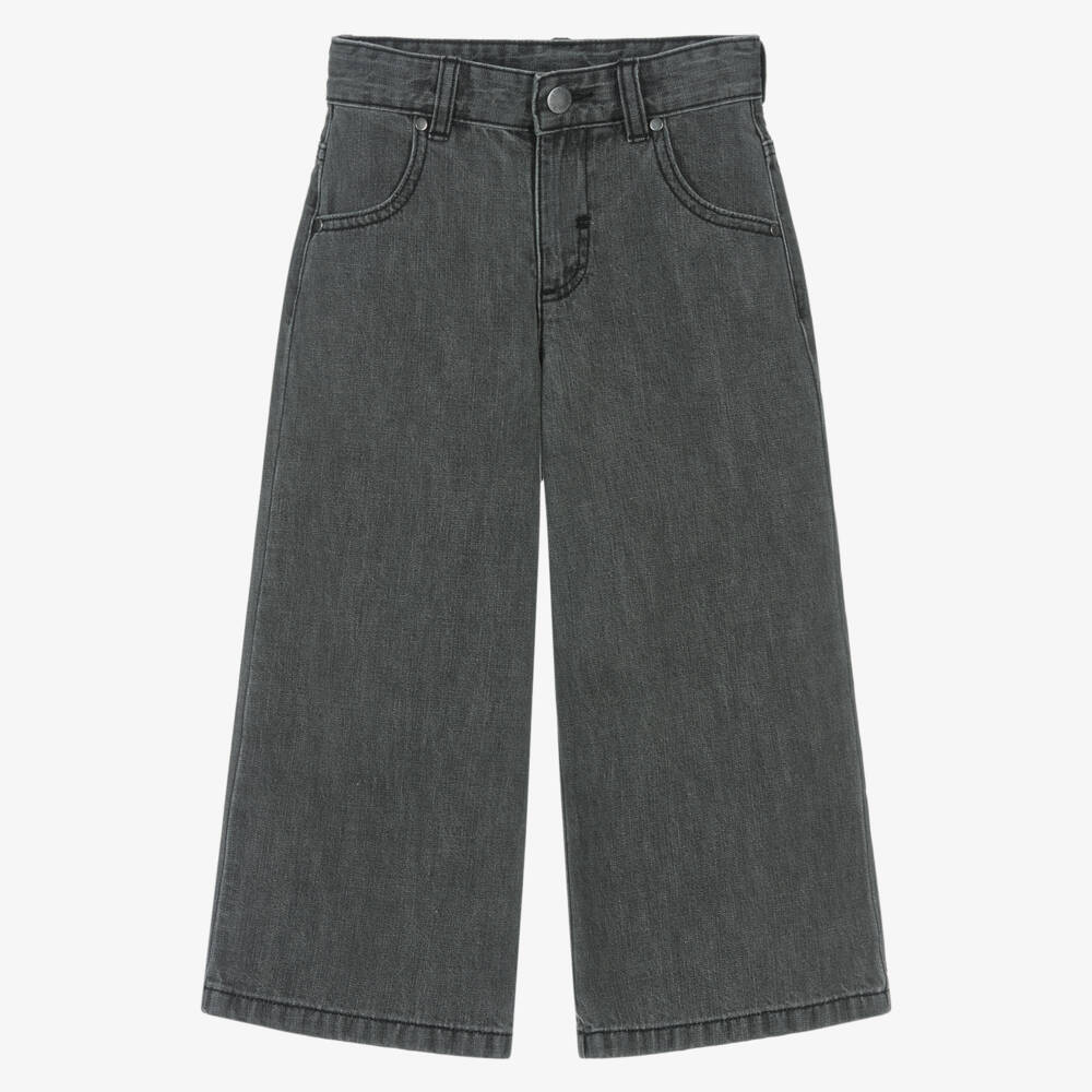 Stella McCartney Kids-Джинсы широкого кроя для мальчиков угольного цвета | Childrensalon Outlet