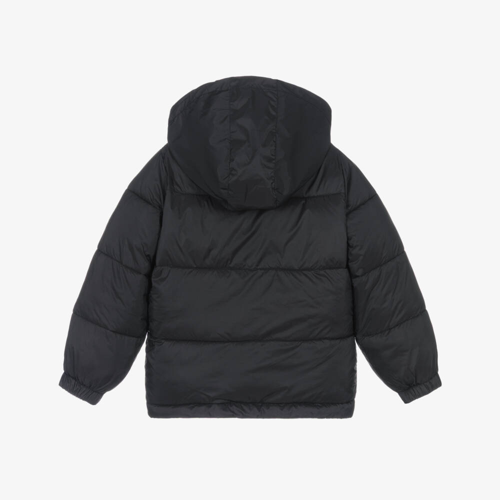 Stella McCartney Kids-Boys Black & Green Tartan Reversible Puffer Jacket | Childrensalon Outlet