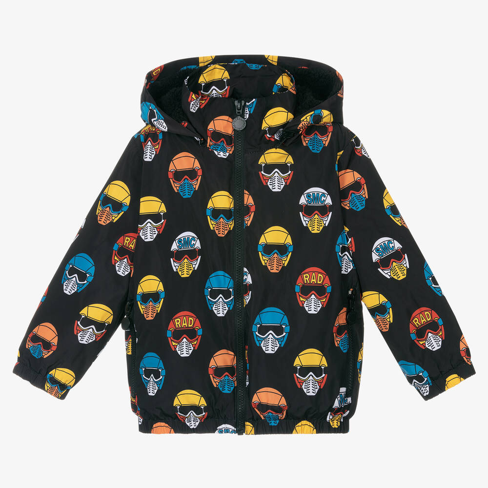 Stella McCartney Kids - Boys Black Helmet Print Jacket | Childrensalon