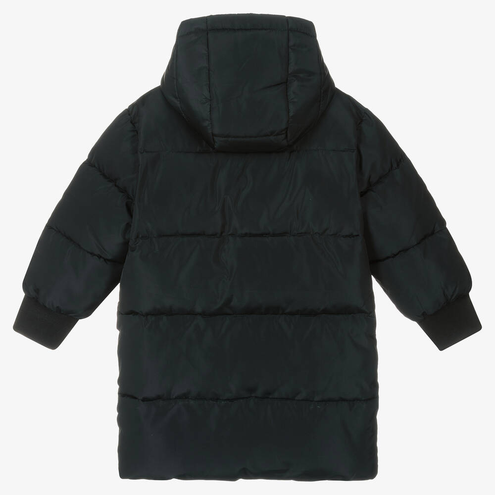 Stella McCartney Kids Doudoune noire capuche garcon Childrensalon Outlet