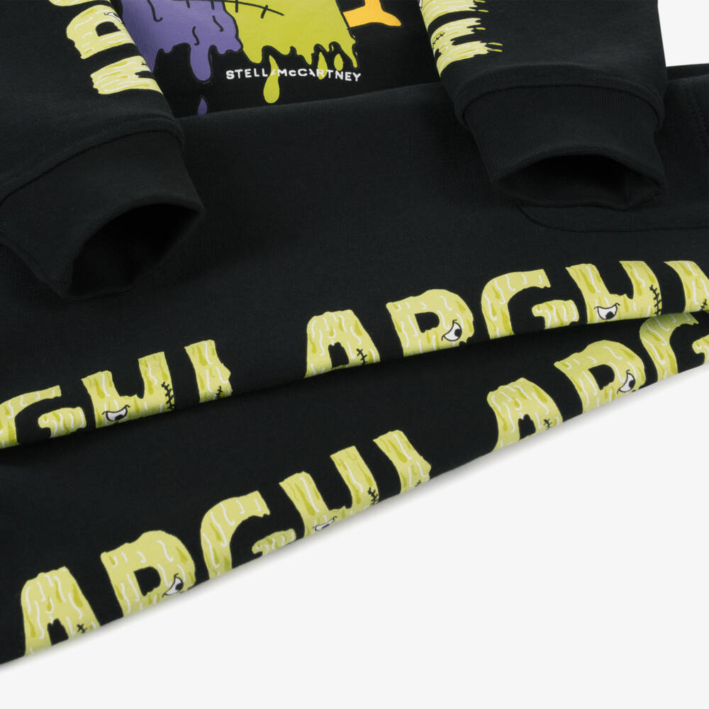 Stella McCartney Kids-Boys Black Monster Print Tracksuit | Childrensalon Outlet