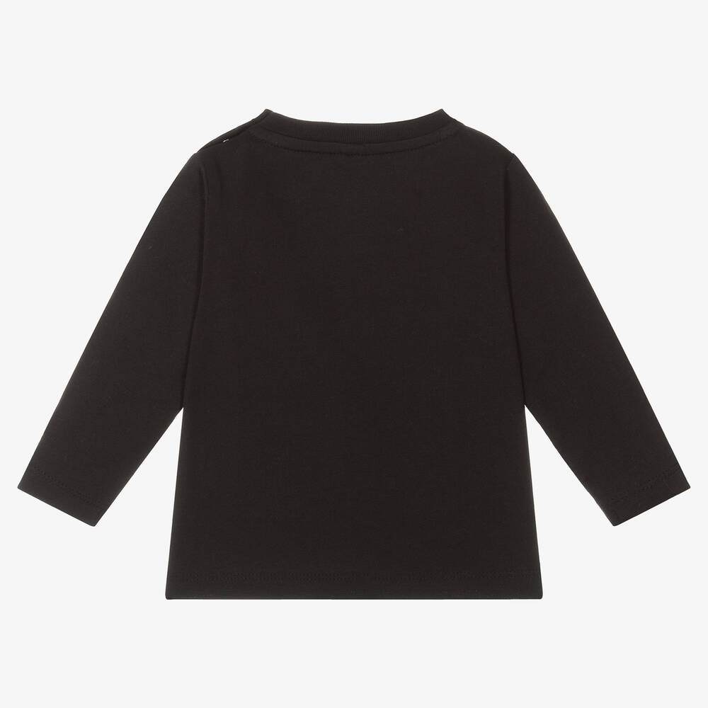 Stella McCartney Kids-توب أطفال ولادي قطن عضوي لون أسود | Childrensalon Outlet