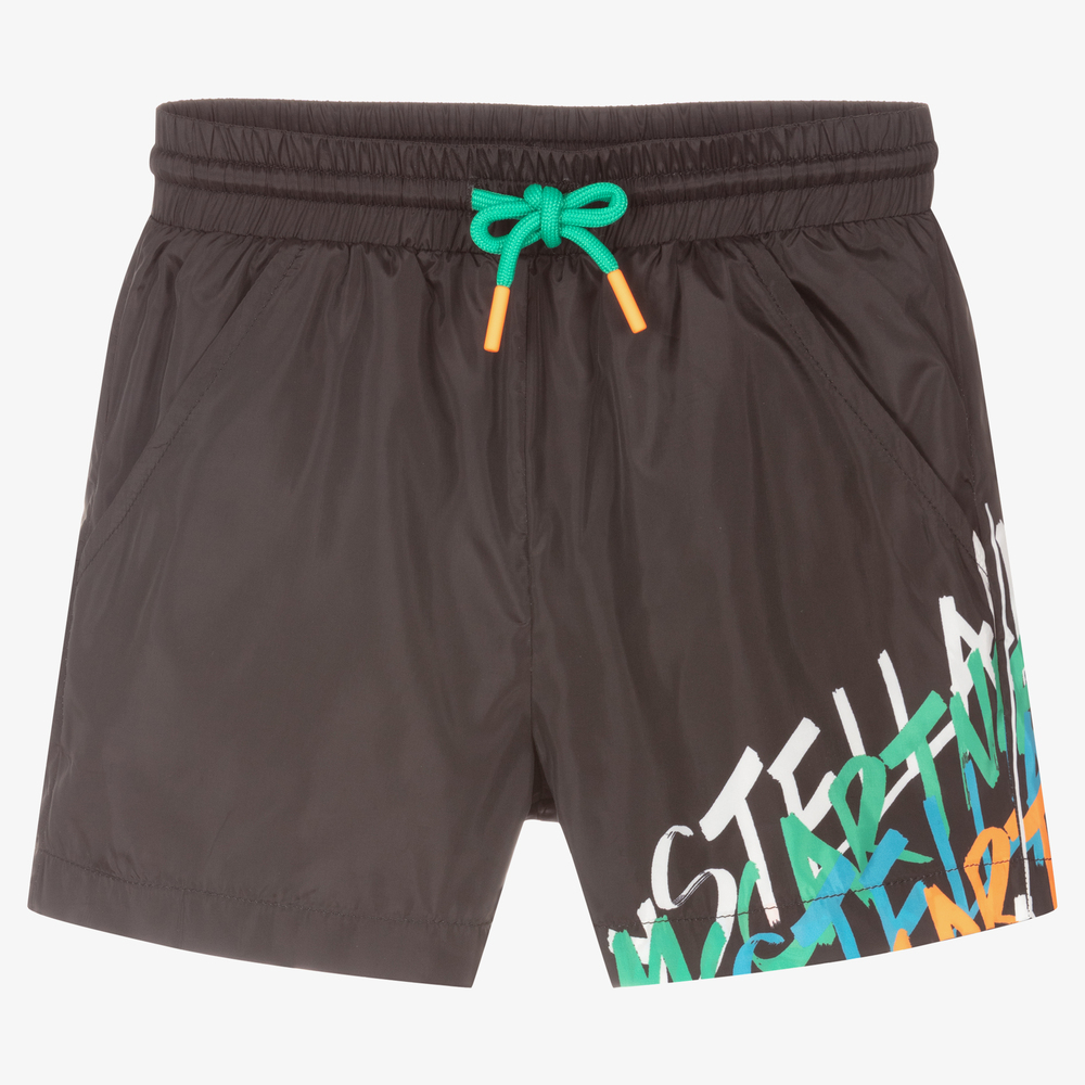 Stella McCartney Kids - Schwarze, recycelte Shorts (J) | Childrensalon