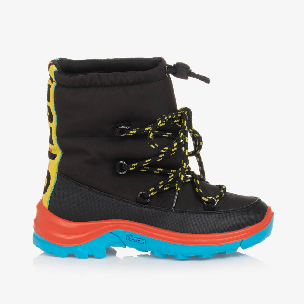 Stella McCartney Kids Лыжная капсульная коллекция-Зимние ботинки с протектором черные для мальчиков | Childrensalon Outlet
