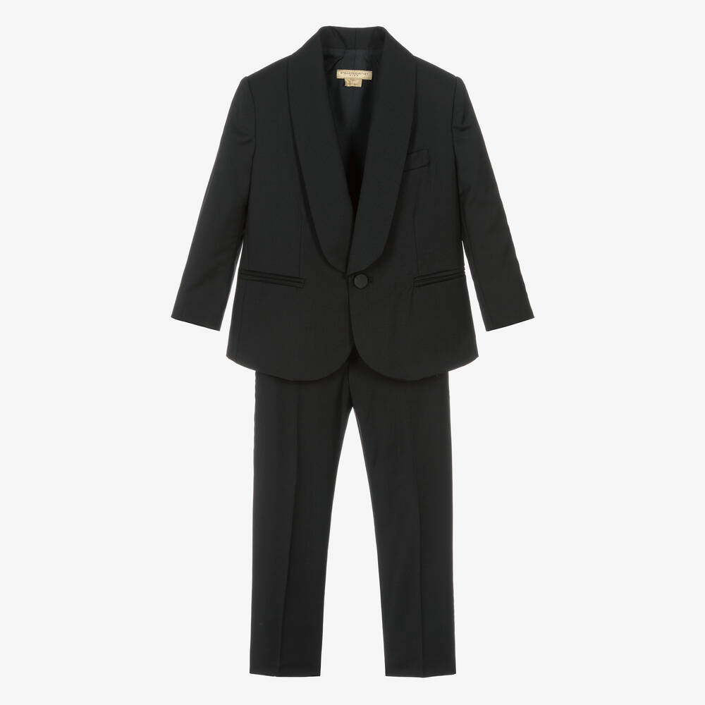 Stella McCartney Kids - Boys Black Wool Blend Suit | Childrensalon