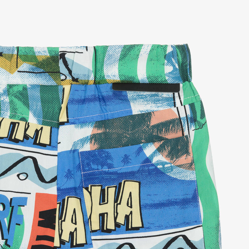 Stella McCartney Kids - Boys Blue Aloha Graphic Cotton