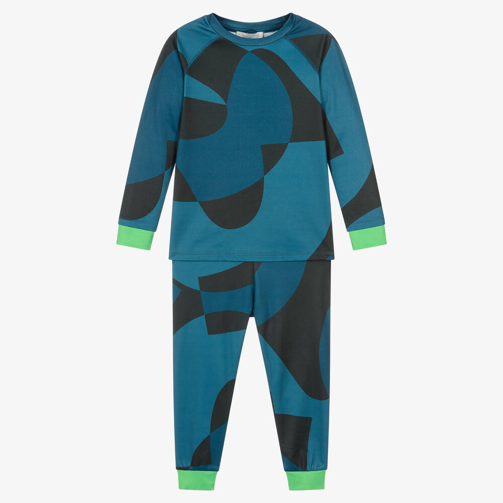 Stella McCartney Kids - Trainingsanzug in Schwarz und Blau | Childrensalon