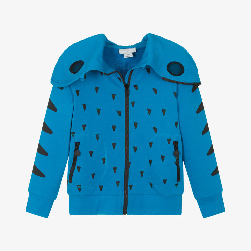 Stella McCartney Kids-Boys Blue Cat Adventure Hoodie | Childrensalon Outlet