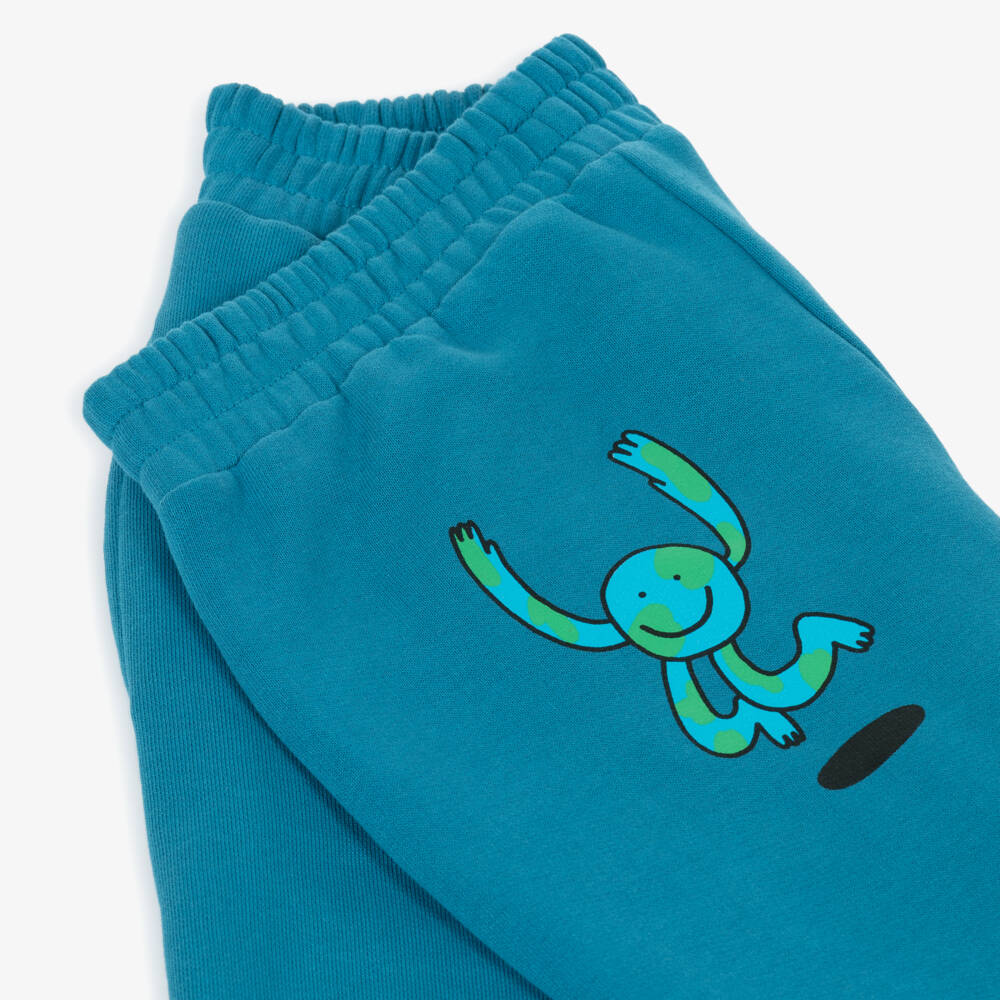 Stella McCartney Kids-بنطلون جوجرز قطني أزرق للأولاد | Childrensalon Outlet