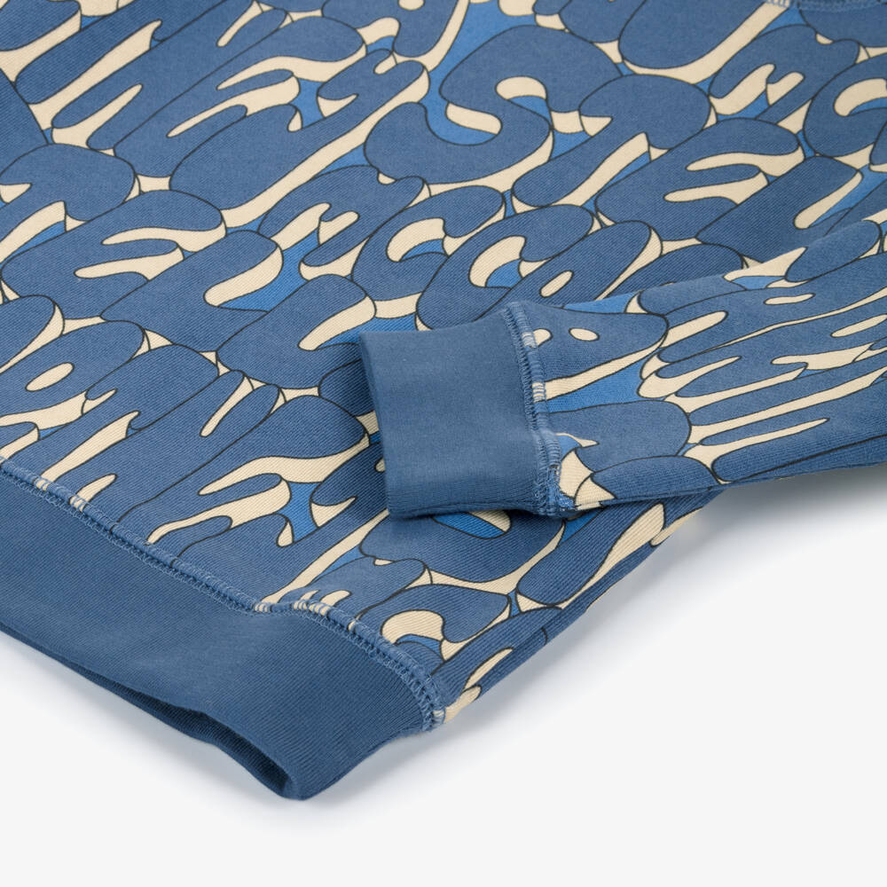 Stella McCartney Kids-Boys Blue Cotton Logo Tracksuit | Childrensalon Outlet