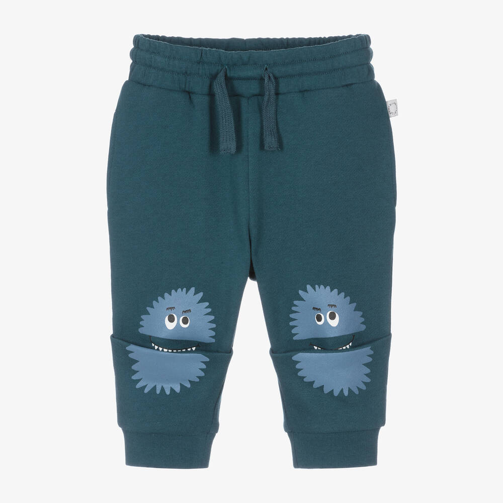 Stella McCartney Kids - Blaue Monster-Baumwoll-Jogginghose | Childrensalon