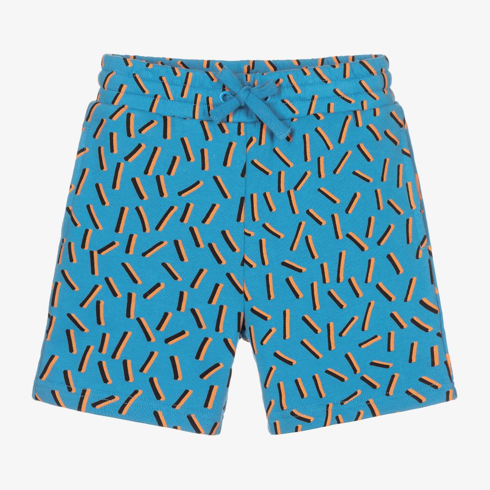 Stella McCartney Kids-Boys Blue Cotton Shorts | Childrensalon Outlet