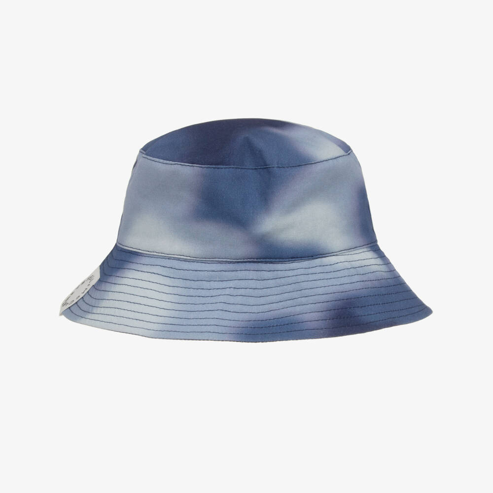 Stella McCartney Kids-Boys Blue Cotton Tie-Dye Bucket Hat | Childrensalon Outlet