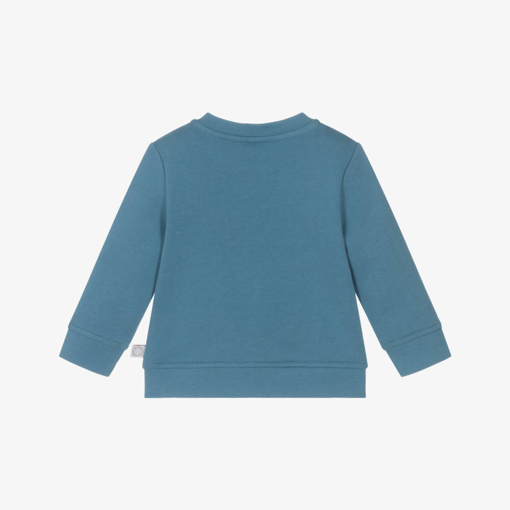 Stella McCartney Kids-Boys Blue Cotton Yeti Sweatshirt | Childrensalon Outlet
