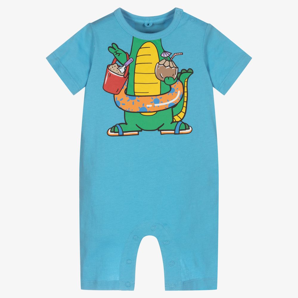 Stella McCartney Kids-Boys Blue Crocodile Shortie | Childrensalon Outlet