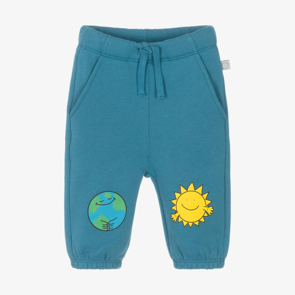 Stella McCartney Kids-بنطلون جوجرز قطني أزرق للأولاد | Childrensalon Outlet