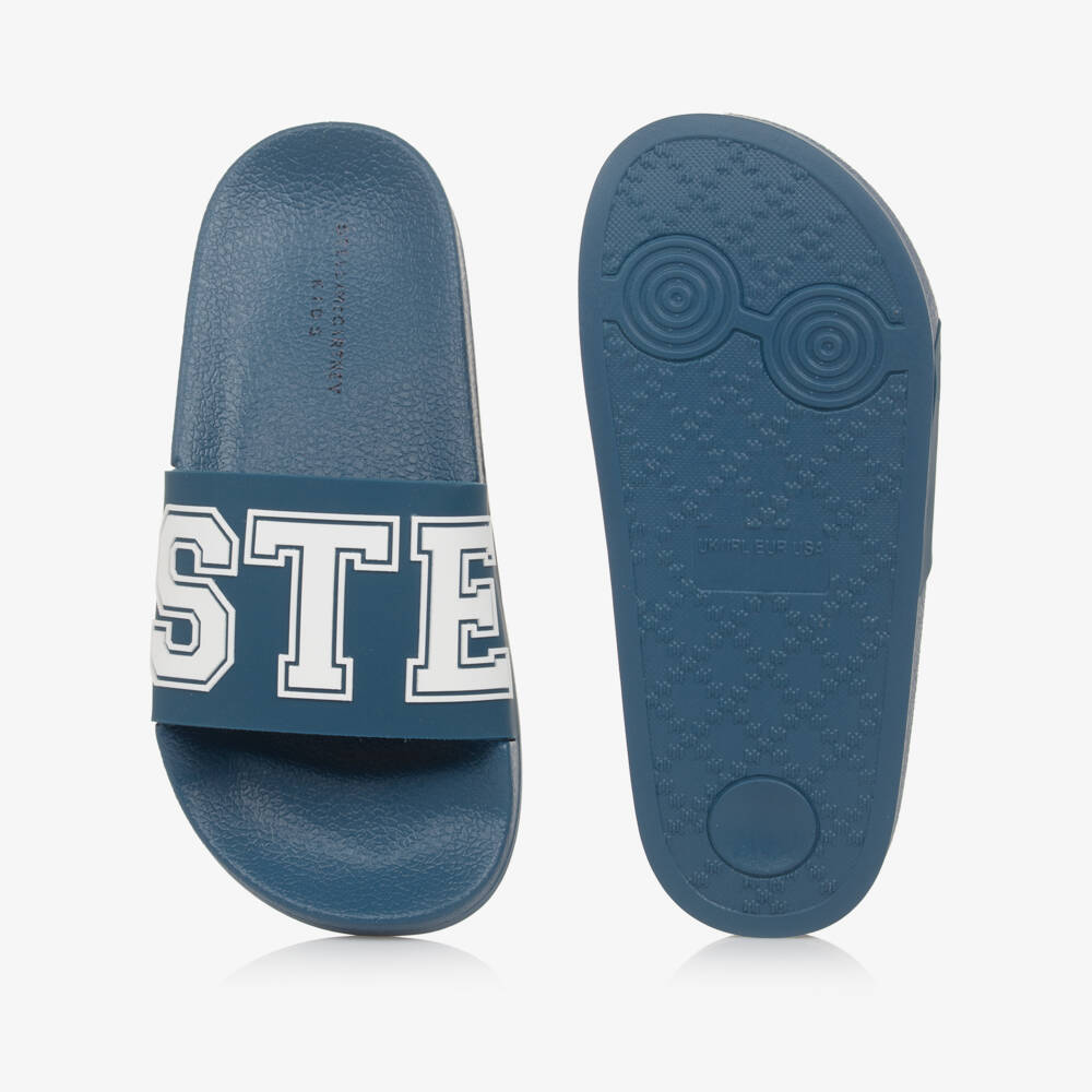 Stella McCartney Kids-Синие сандалии с эмблемой для мальчиков | Childrensalon Outlet