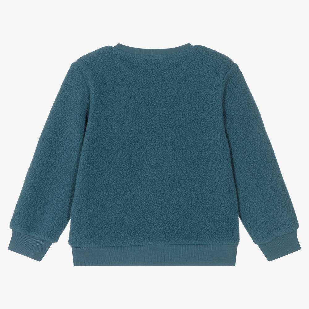 Stella McCartney Kids-Boys Blue Fleece Fox Sweatshirt | Childrensalon Outlet