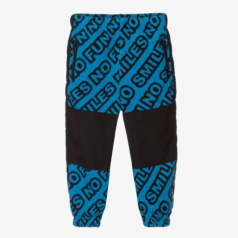 Stella McCartney Kids-Синие флисовые джоггеры | Childrensalon Outlet