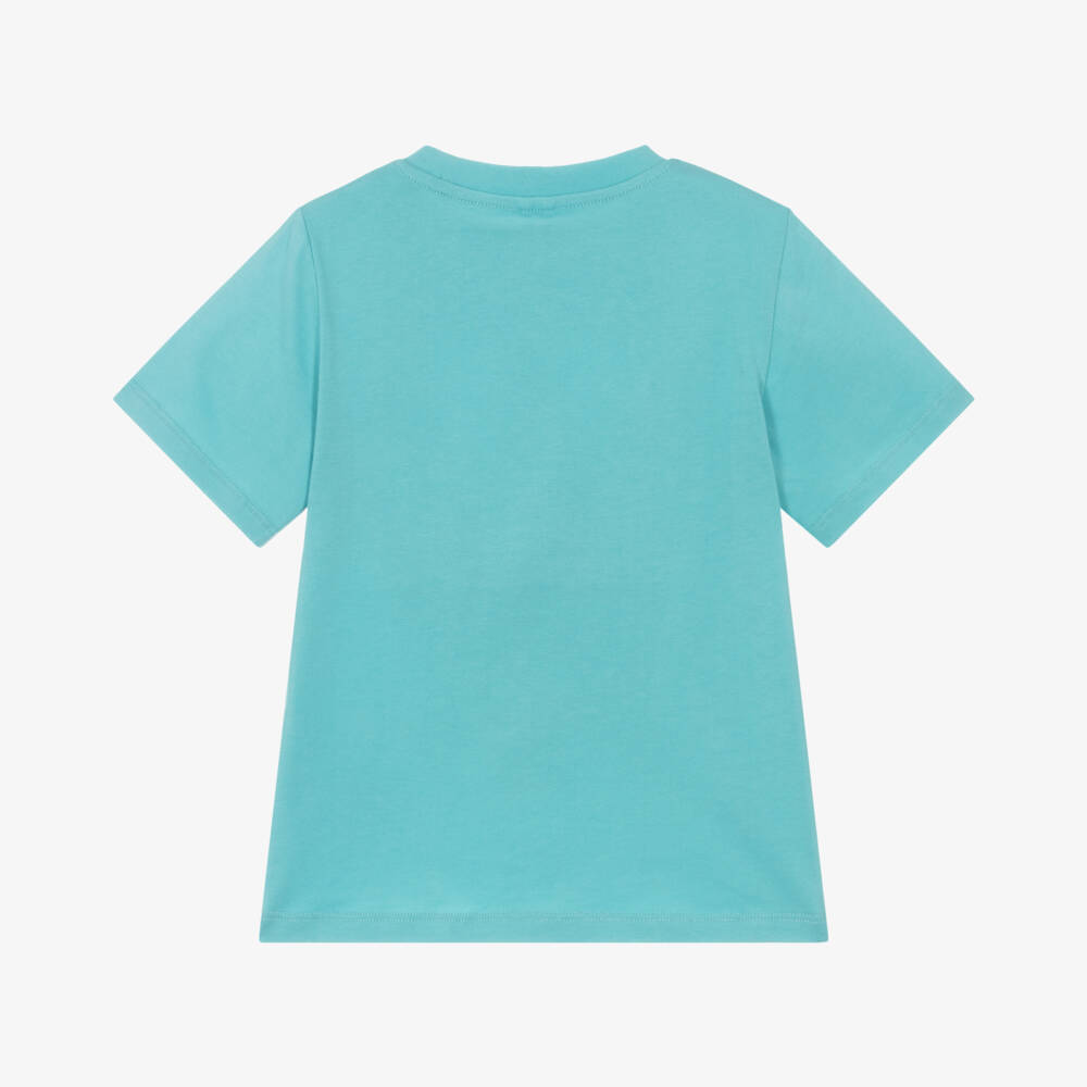 Stella McCartney Kids-Boys Blue Frog Cotton Tee | Childrensalon Outlet