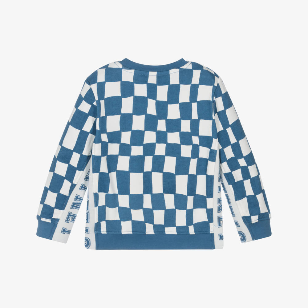 Stella McCartney Kids-Boys Blue & Ivory Patterned Top | Childrensalon Outlet