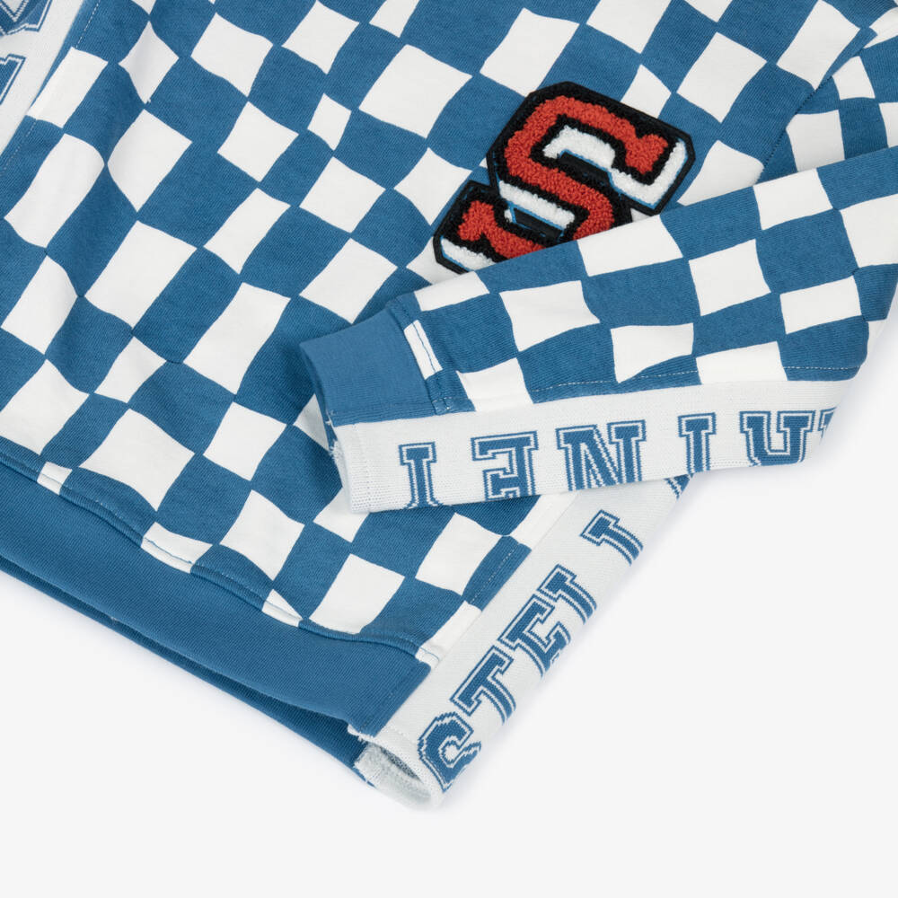 Stella McCartney Kids-Boys Blue & Ivory Patterned Top | Childrensalon Outlet