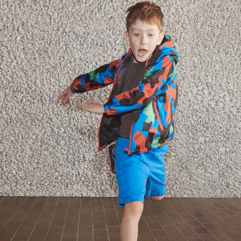 Stella McCartney Kids-Голубые шорты из органического хлопка | Childrensalon Outlet