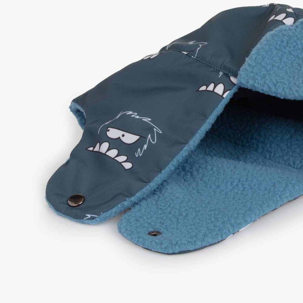 Stella McCartney Kids-Boys Blue Sherpa Monster Hat | Childrensalon Outlet