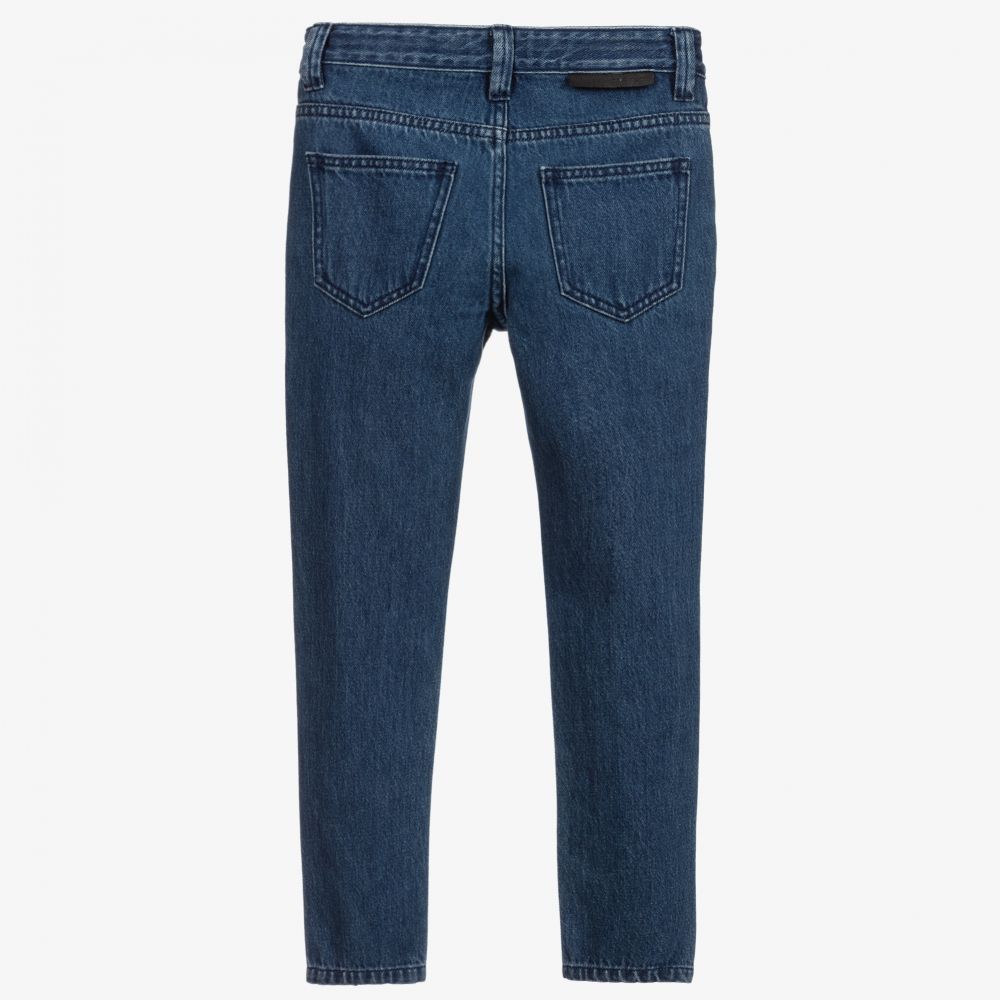 Stella McCartney Kids-Синие зауженные джинсы для мальчиков | Childrensalon Outlet