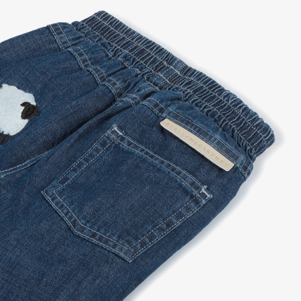 Stella McCartney Kids-Boys Blue Sunbeam Chambray Trousers | Childrensalon Outlet