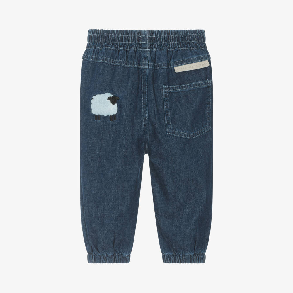 Stella McCartney Kids-Boys Blue Sunbeam Chambray Trousers | Childrensalon Outlet