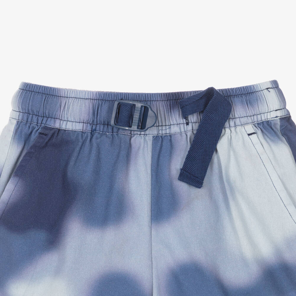 Stella McCartney Kids-Boys Blue Tie-Dye Cotton Shorts | Childrensalon Outlet