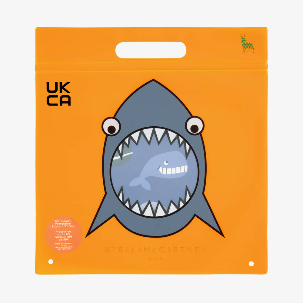 Stella McCartney Kids-Boys Blue Whale Print Sun Suit | Childrensalon Outlet