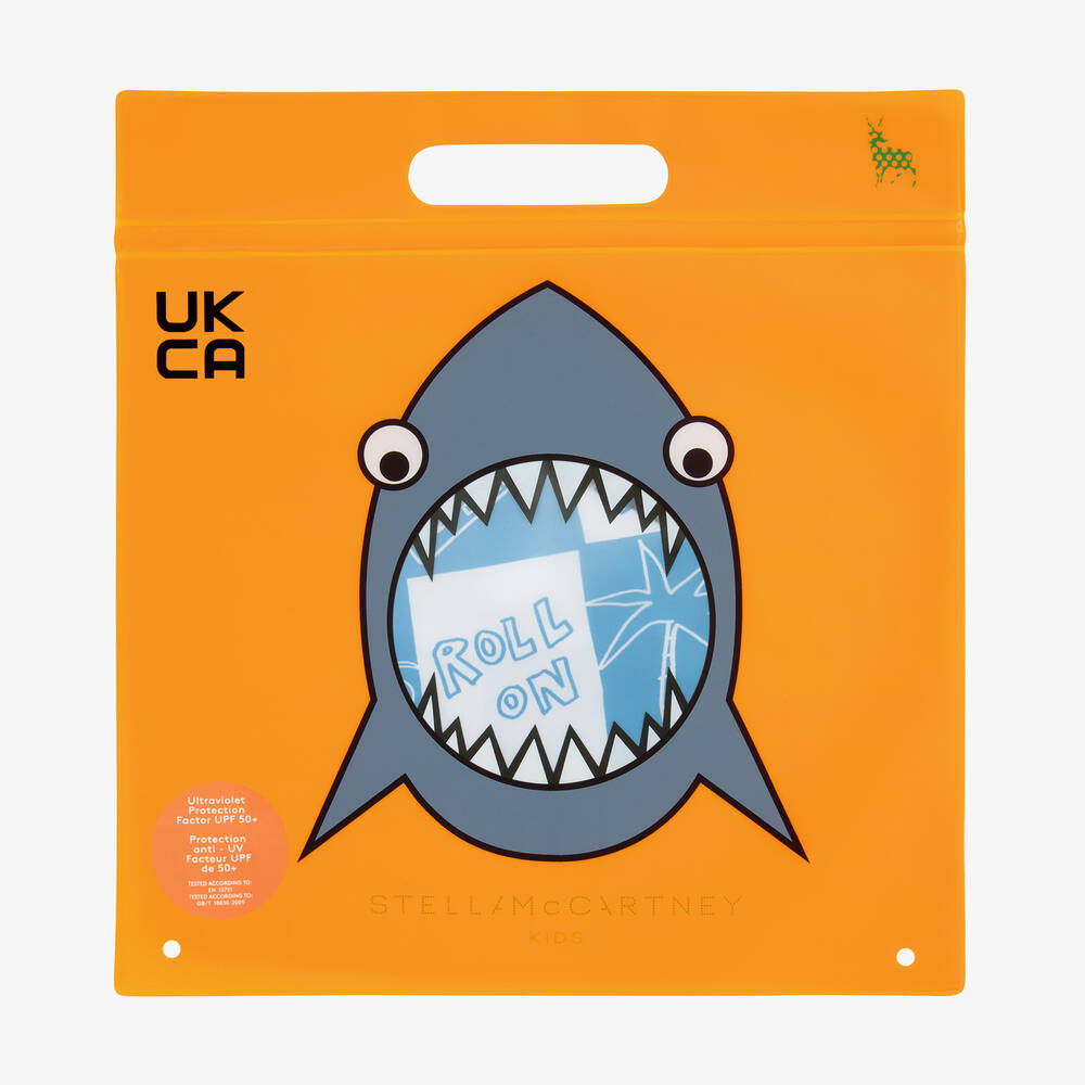 Stella McCartney Kids-Boys Blue & White Check Swim Shorts | Childrensalon Outlet