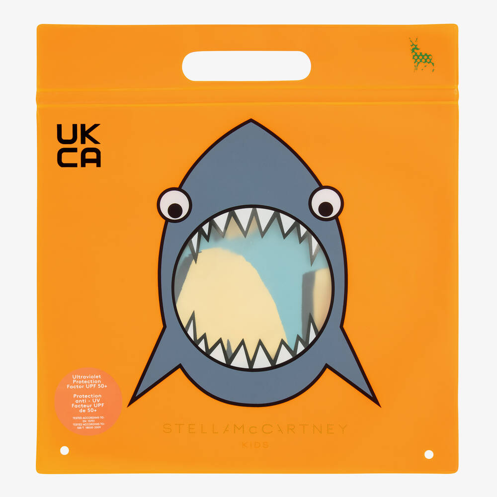 Stella McCartney Kids-Boys Blue & Yellow Aloha Swim Shorts | Childrensalon Outlet