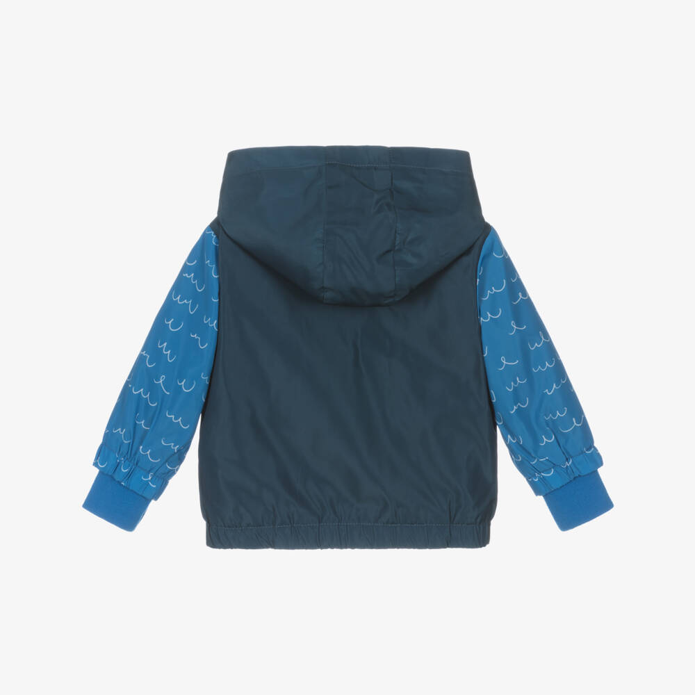 Stella McCartney Kids-Синий дождевик Yeti для мальчиков | Childrensalon Outlet