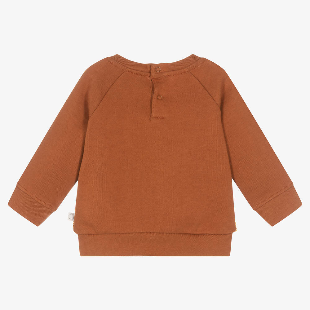 Brown sweatshirt kids shop