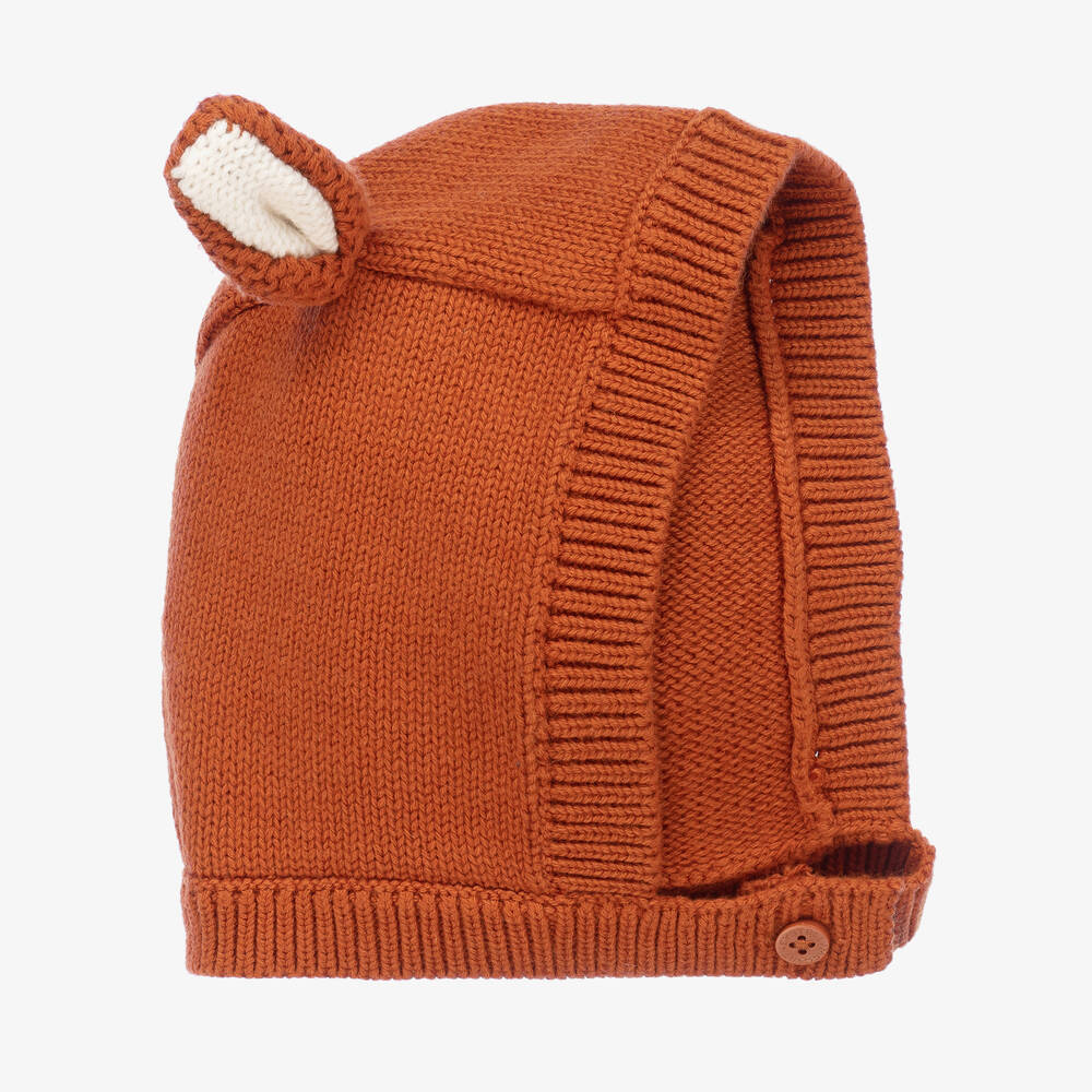 Stella McCartney Kids-Boys Brown Hat & Booties Set | Childrensalon Outlet