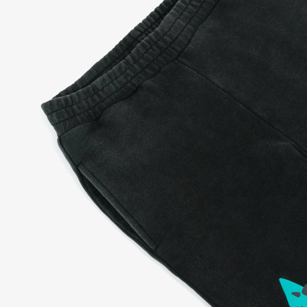 Stella McCartney Kids-بنطلون رياضي فحمي بنقشة القطط للأولاد | Childrensalon Outlet