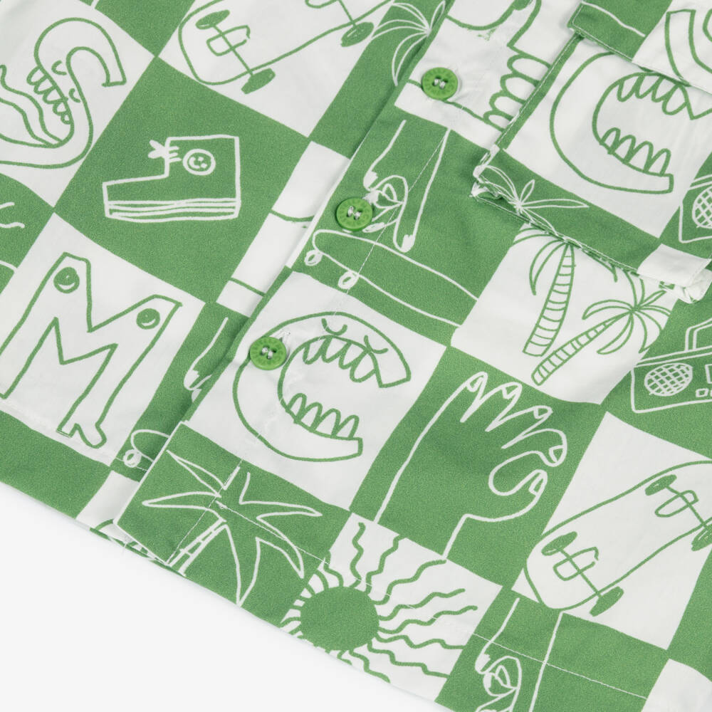 Stella McCartney Kids-Классическая клетчатая хлопковая рубашка для мальчиков | Childrensalon Outlet