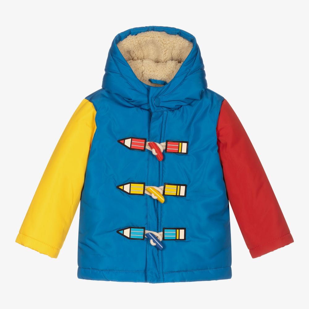 Stella McCartney Kids - Gefütterter Mantel in Blockfarben (J) | Childrensalon
