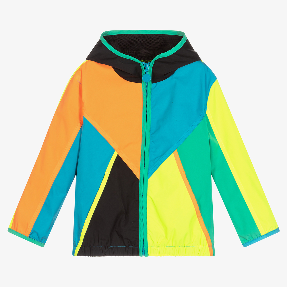 Stella McCartney Kids - Спортивная куртка с цветовыми блоками для мальчиков | Childrensalon
