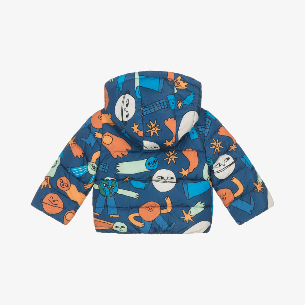 Stella McCartney Kids-Boys Cosmic Blue Hooded Jacket | Childrensalon Outlet
