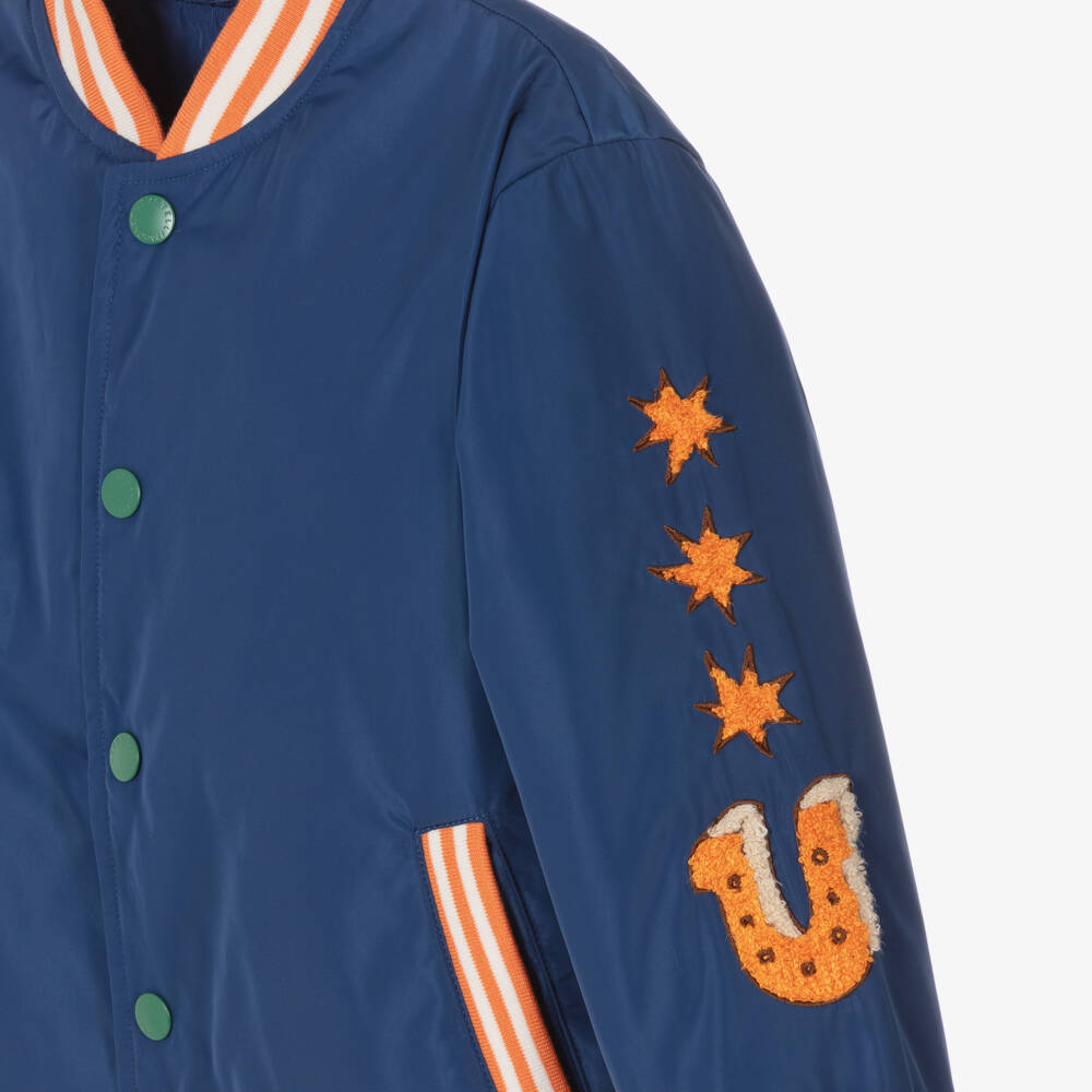 Stella McCartney Kids-Boys Cosmic Blue Short Jacket | Childrensalon Outlet