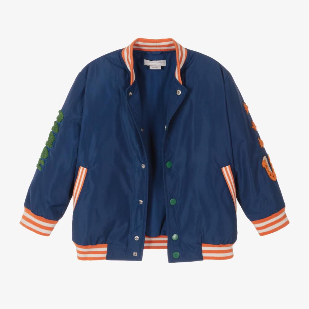 Stella McCartney Kids-Boys Cosmic Blue Short Jacket | Childrensalon Outlet
